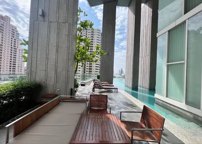 펜션 Modern Expansive - Ultra Fast Wifi - Bts Phrom Phong